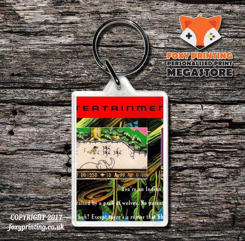 Joust Retro NES Game Cover Art Gaming Keyring