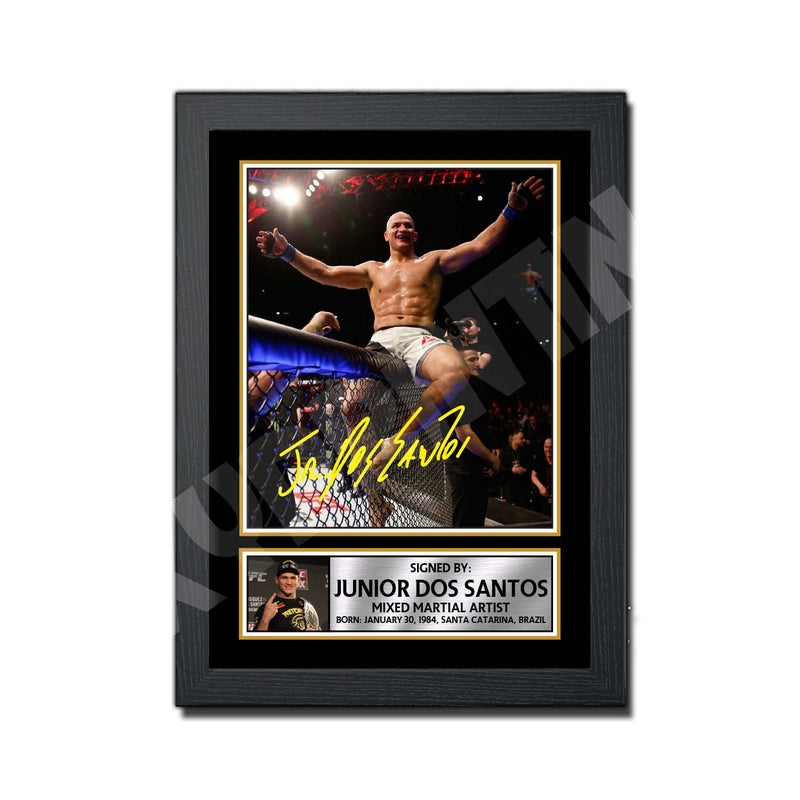 Junior Dos Santos 2 Limited Edition MMA Wrestler Signed Print - MMA Wrestling