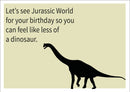 Jurassic World INSPIRED Adult Personalised Birthday Card Birthday Card