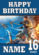 Just Cause 3 Design 4 THEME INSPIRED Kids Adult Personalised Birthday Card Birthday Card