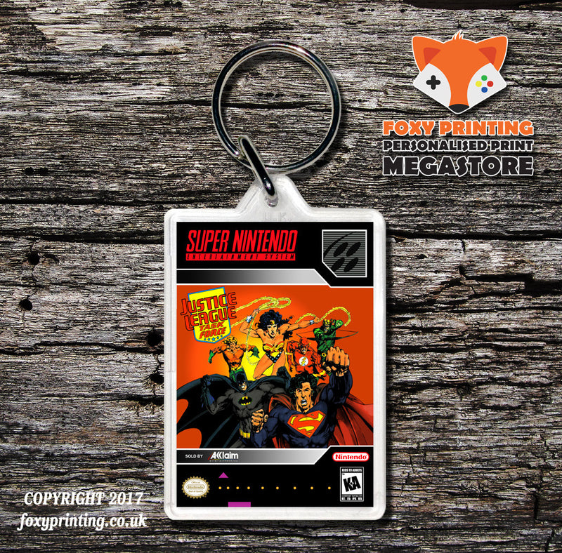 Justice League Task Force Game Inspired Retro Gaming Keyring