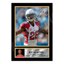 Justin Bethel 1 Limited Edition Football Signed Print - American Footballer