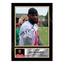 Justin Hardy 1 Limited Edition Football Signed Print - American Footballer