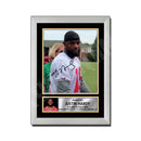Justin Hardy 1 Limited Edition Football Signed Print - American Footballer
