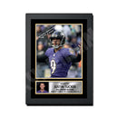 Justin Tucker 2 Limited Edition Football Signed Print - American Footballer