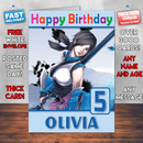 Personalised Jx Online 3 Girl Inspired Style Game Kids Inspired Birthday Card (SA)