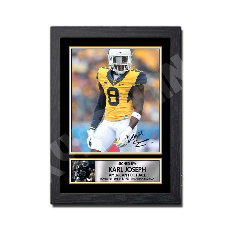 KARL 2 Limited Edition Football Signed Print - American Footballer