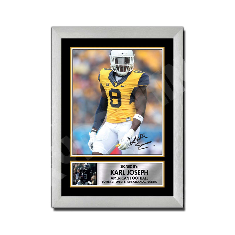 KARL 2 Limited Edition Football Signed Print - American Footballer