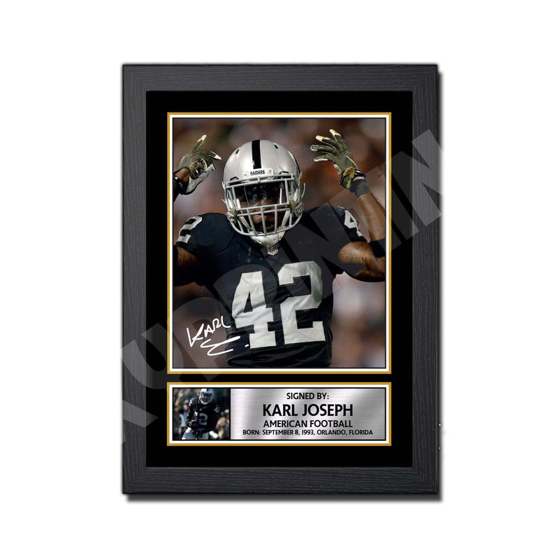 KARL (1) Limited Edition Football Signed Print - American Footballer