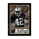 KARL (1) Limited Edition Football Signed Print - American Footballer