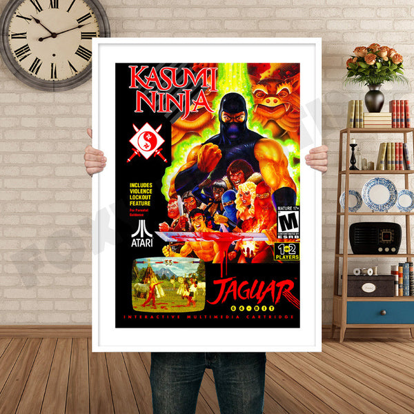 Kasumi Ninja Jaguar CD Retro Game Inspired Theme Nintendo NES Gaming