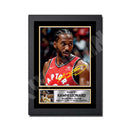 KAWHI LEONARD (1) Limited Edition Basketball Player Signed Print - Basketball