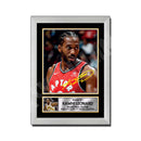 KAWHI LEONARD (1) Limited Edition Basketball Player Signed Print - Basketball