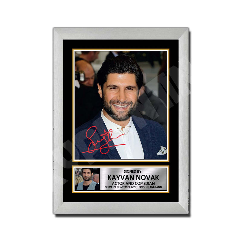 KAYVAN NOVAK FACEJACKER 2 Limited Edition Tv Show Signed Print