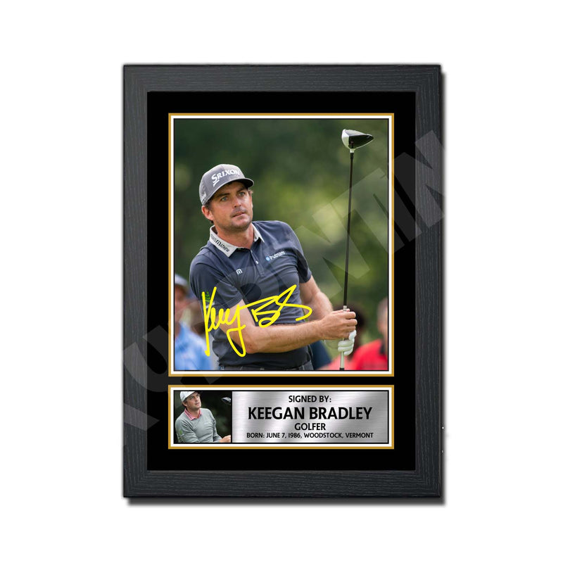 KEEGAN BRADLEY Limited Edition Golfer Signed Print - Golf