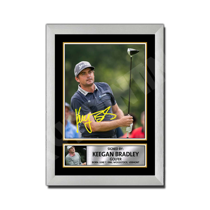 KEEGAN BRADLEY Limited Edition Golfer Signed Print - Golf