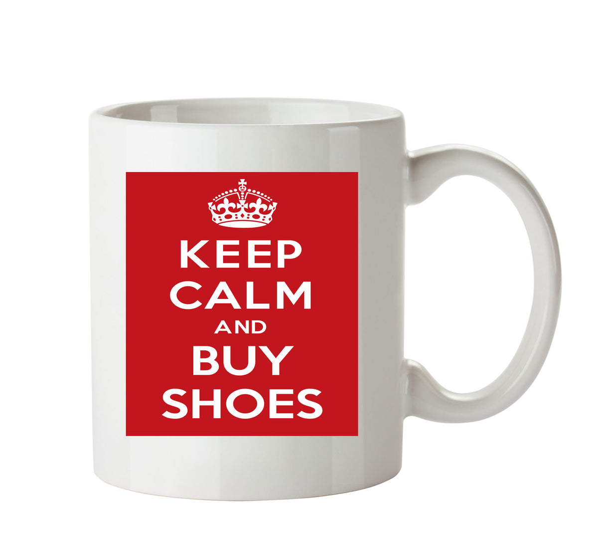 Keep Calm and BUY Shoes Mug