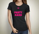 Keep Calm and Party Hard Colour Custom Hen T-Shirt - Any Name - Party Tee