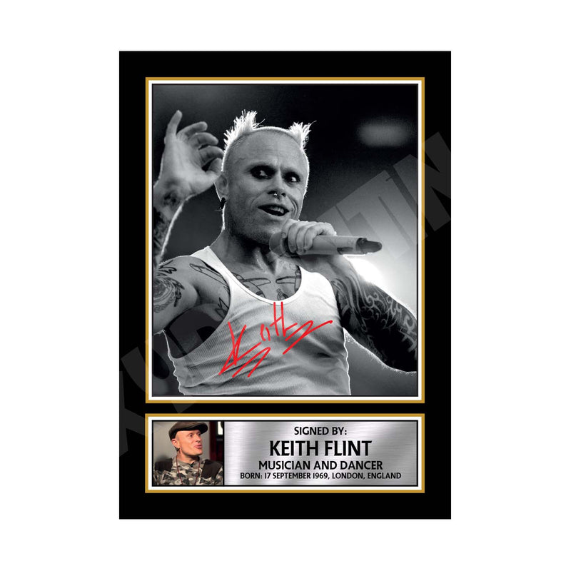 KEITH FLINT (1) Limited Edition Music Signed Print