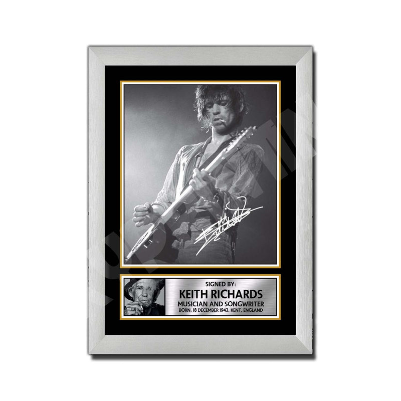 KEITH RICHARDS 2 Limited Edition Music Signed Print