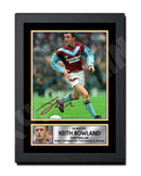 KEITH ROWLAND 2 Limited Edition Football Player Signed Print - Football