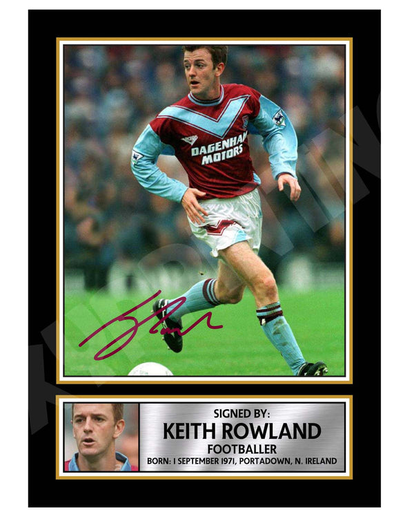 KEITH ROWLAND 2 Football Player Printed Signature Print