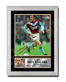 KEITH ROWLAND 2 Limited Edition Football Player Signed Print - Football