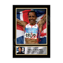 KELLY HOLMES (1) Limited Edition Athletics Signed Print - Athletic