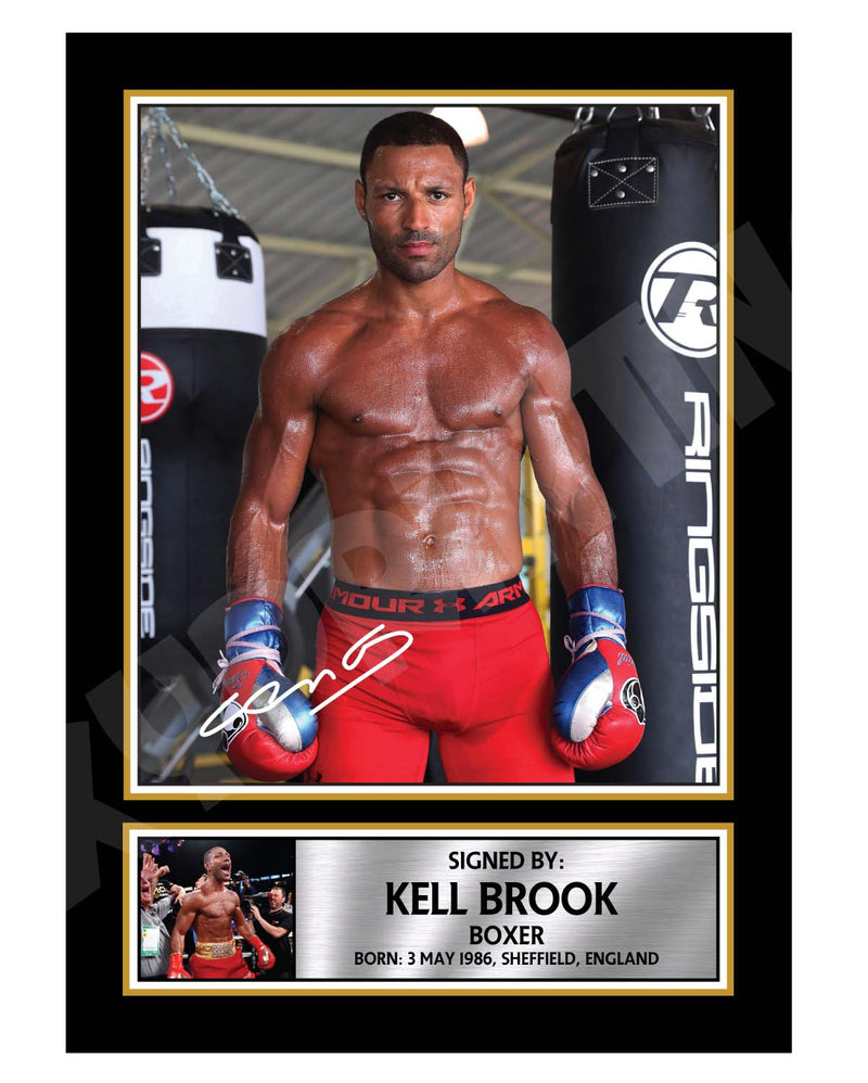 KELL BROOK remake Limited Edition Boxer Signed Print - Boxing