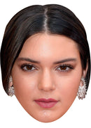 KENDALL JENNER JB - Model Fancy Dress Cardboard Celebrity Party Face Mask