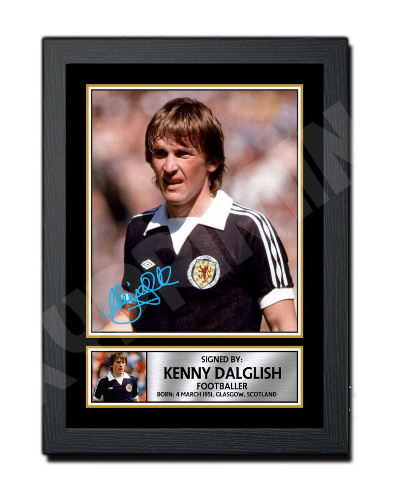 KENNY DALGLISH SCOTLAND Limited Edition Football Player Signed Print - Football