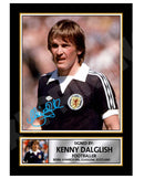 KENNY DALGLISH SCOTLAND Limited Edition Football Player Signed Print - Football