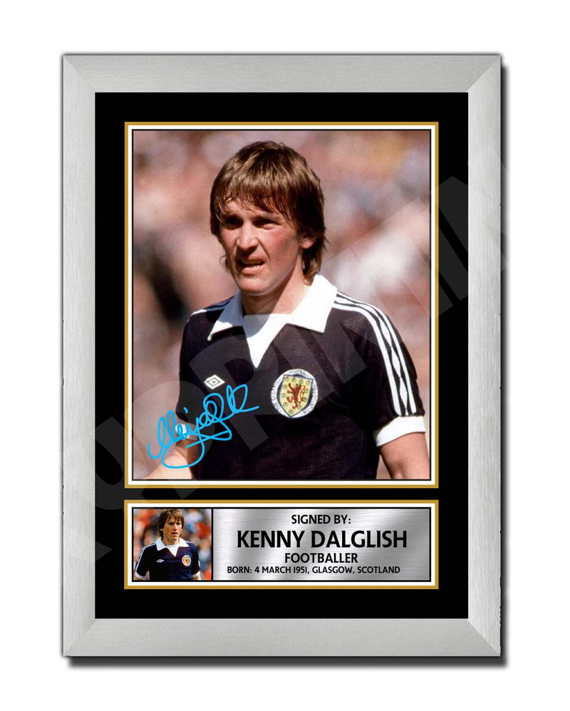 KENNY DALGLISH SCOTLAND Limited Edition Football Player Signed Print - Football