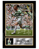 KENNY MILLER Limited Edition Football Player Signed Print - Football