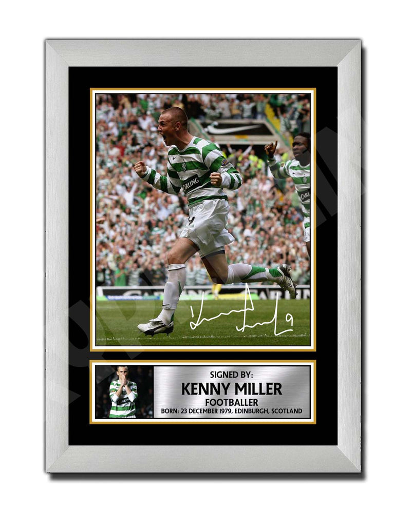 KENNY MILLER Limited Edition Football Player Signed Print - Football