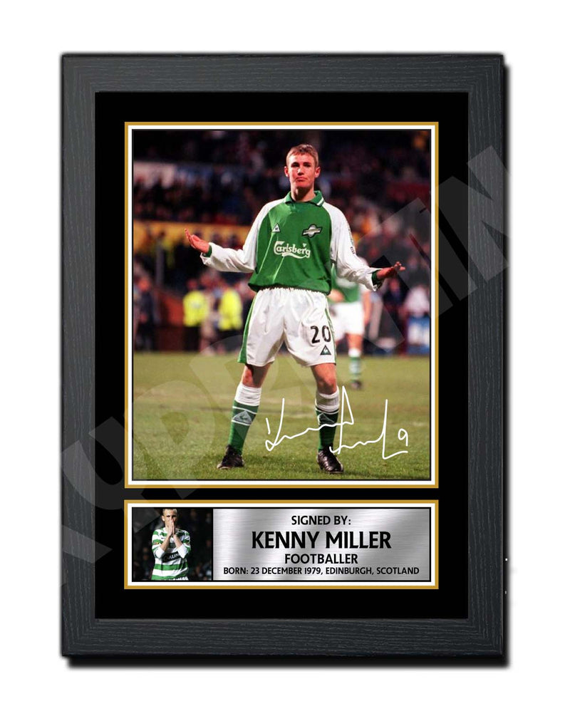 KENNY MILLER 2 Limited Edition Football Player Signed Print - Football
