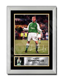 KENNY MILLER 2 Limited Edition Football Player Signed Print - Football