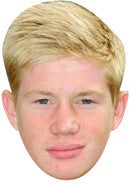 KEVIN DE BRUYNE - Footballer Fancy Dress Cardboard Celebrity Party mask