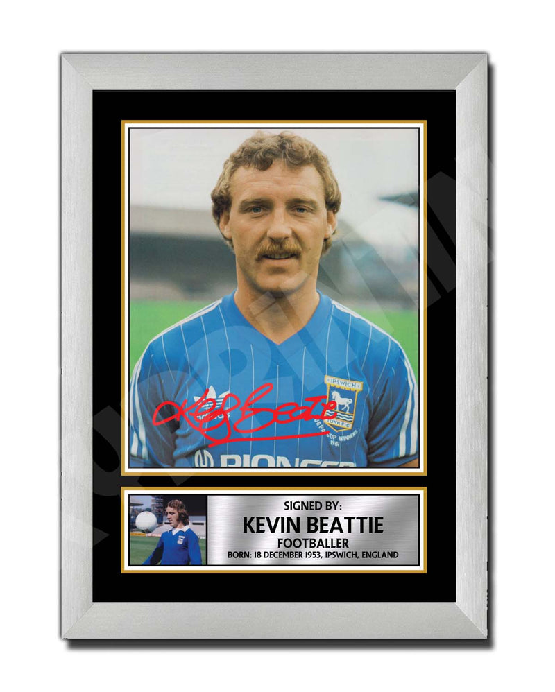 KEVIN BEATTIE Limited Edition Football Player Signed Print - Football