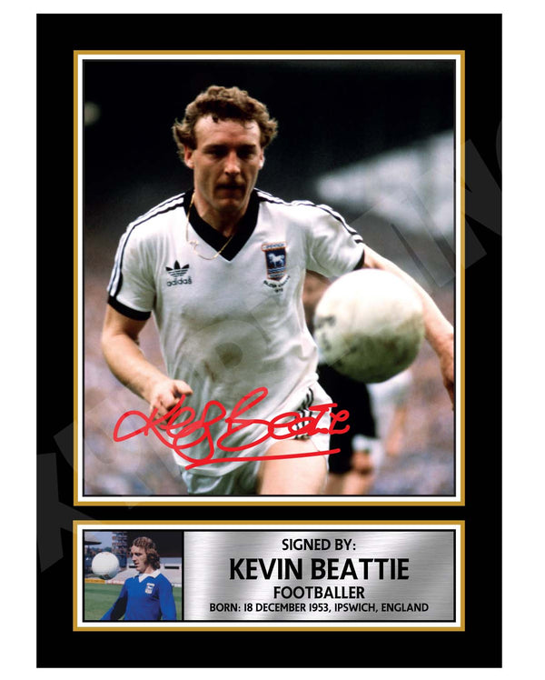 KEVIN BEATTIE 2 Football Player Printed Signature Print