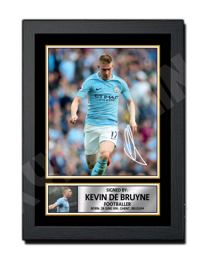 KEVIN DE BRUYNE 2 Limited Edition Football Player Signed Print - Football