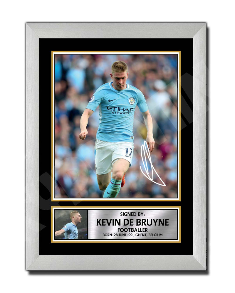 KEVIN DE BRUYNE 2 Limited Edition Football Player Signed Print - Football