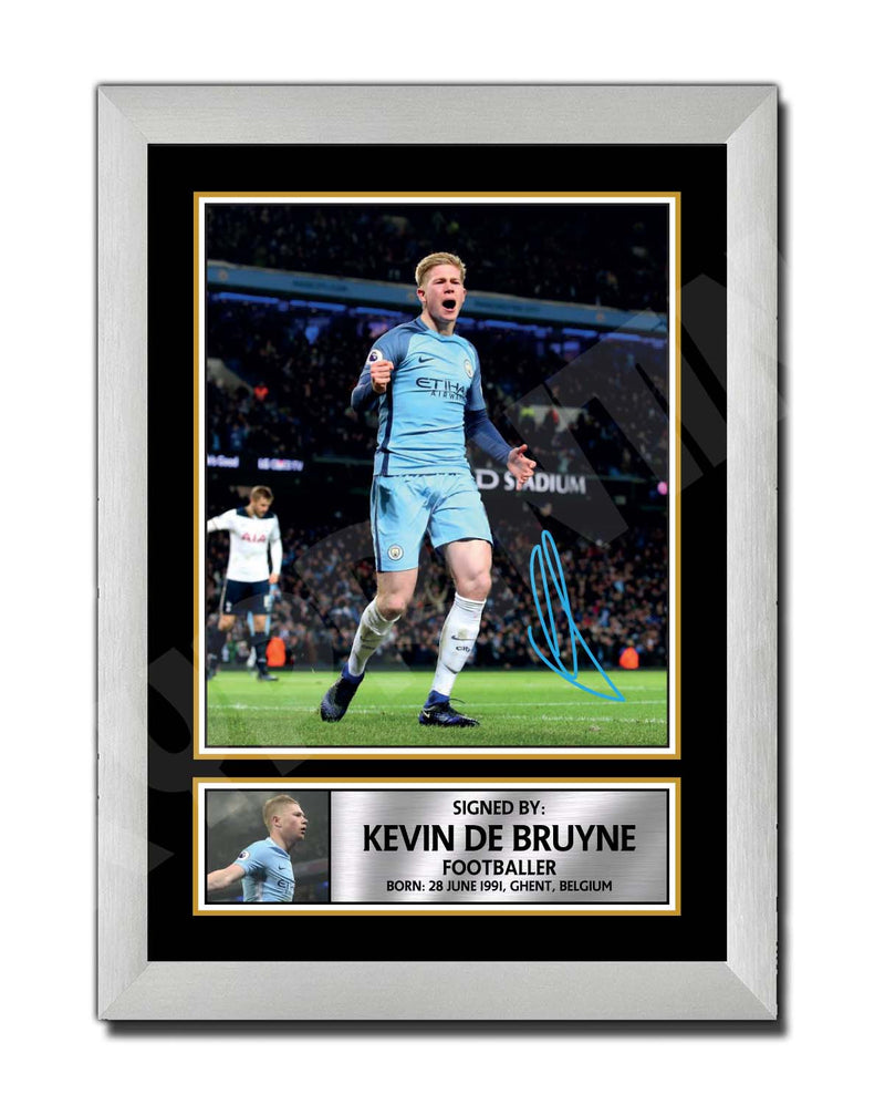 KEVIN DE BRUYNE (1) Limited Edition Football Player Signed Print - Football