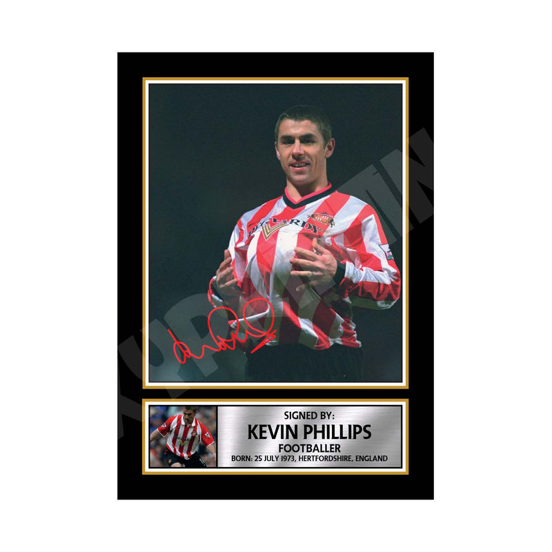 KEVIN PHILLIPS Limited Edition Football Player Signed Print - Football