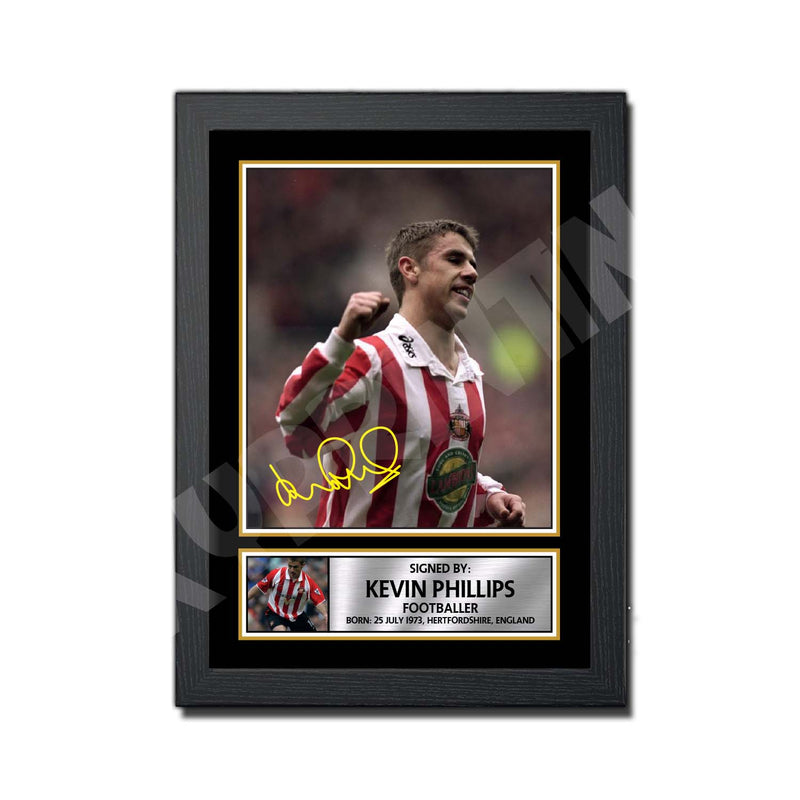 KEVIN PHILLIPS 2 Limited Edition Football Player Signed Print - Football