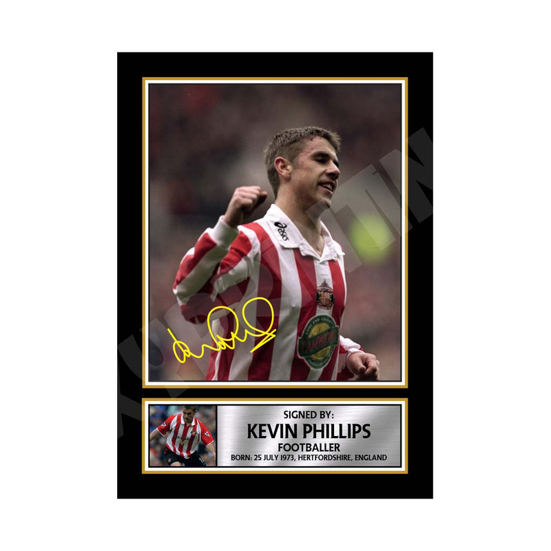 KEVIN PHILLIPS 2 Limited Edition Football Player Signed Print - Football