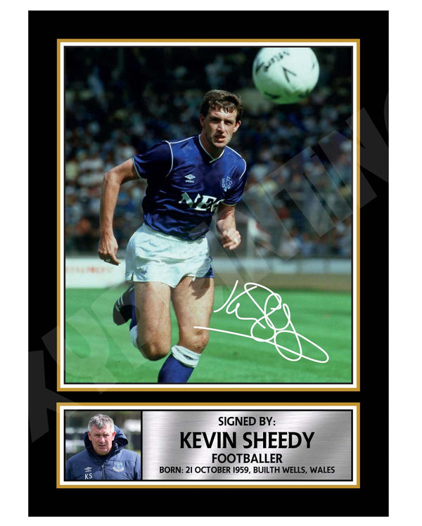 KEVIN SHEEDY Football Player Printed Signature Print
