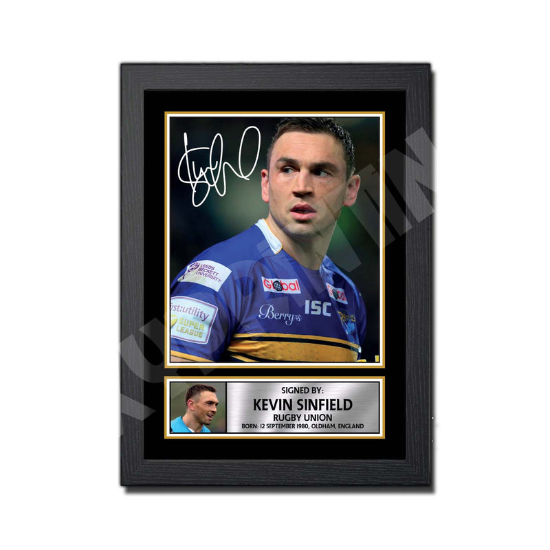 KEVIN SINFIELD 1 Limited Edition Rugby Player Signed Print - Rugby