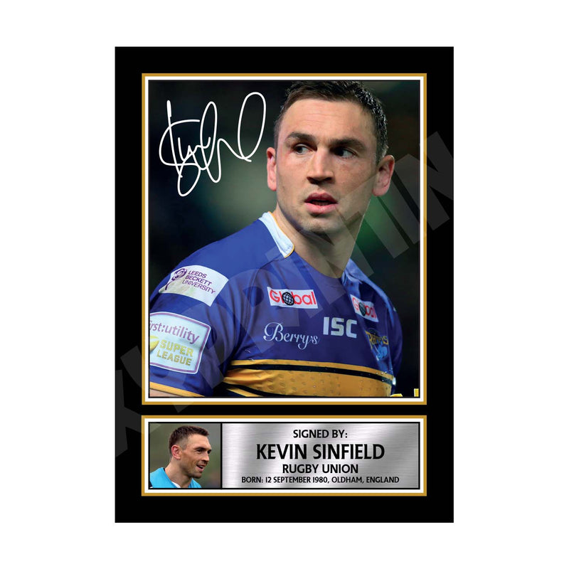 KEVIN SINFIELD 1 Limited Edition Rugby Player Signed Print - Rugby
