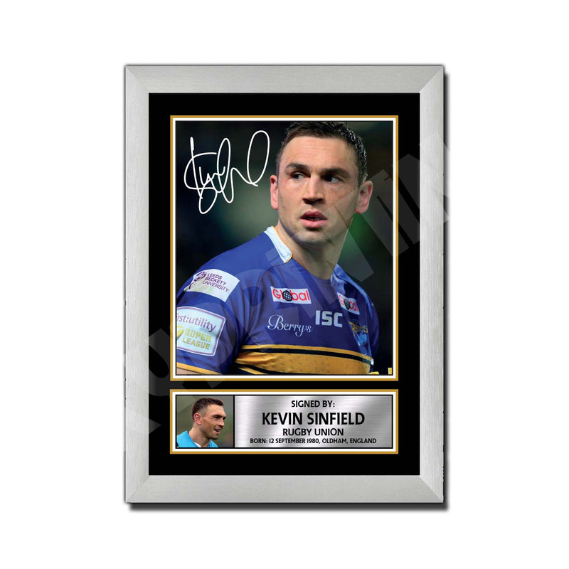 KEVIN SINFIELD 1 Limited Edition Rugby Player Signed Print - Rugby